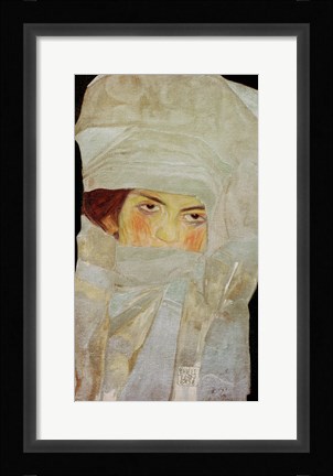 Framed Artist'S Sister Melanie With Silver-Colored Scarves, 1908 Print
