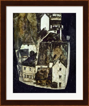 Framed City On The Blue River III, 1911 Print