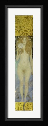 Framed Nude Veritas, 1899 Print