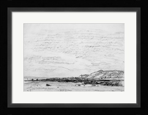 Framed Low Tide at the Coast Print