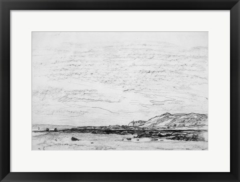 Framed Low Tide at the Coast Print