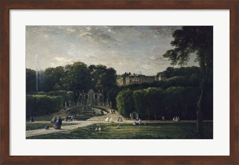 Framed Park At Saint-Cloud, 1865 Print