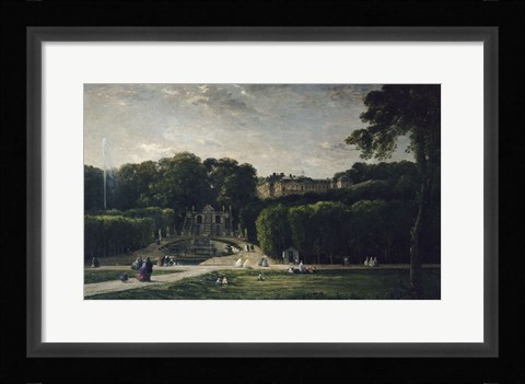 Framed Park At Saint-Cloud, 1865 Print