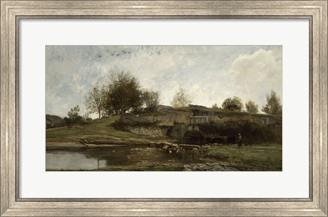 Framed Lock in the Optevoz Valley, Isere, 1855 Print