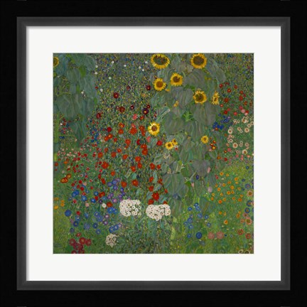 Framed Sunflowers, 1912 Print