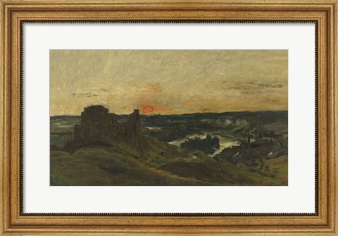 Framed Chateau-Gaillard, Les Andelys (Eure), 1877 Print
