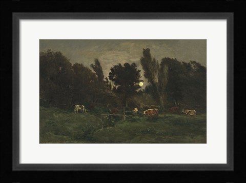 Framed Graveyard At Villerville (Calvados), 1875 Print