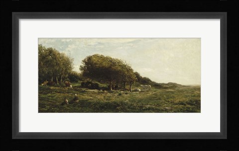 Framed Graves Of Villerville Print