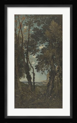 Framed Cliffs (Les Falaises), 1882 Print