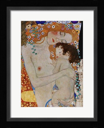 Framed Detail Of Die Drei Lebensalter (The Three Ages Of Man), 1905 Print