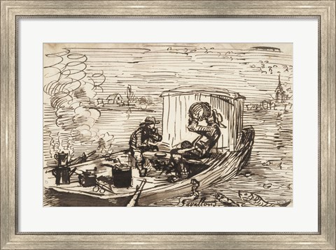 Framed Luncheon on the boat (Dejeuner en bateau) Print