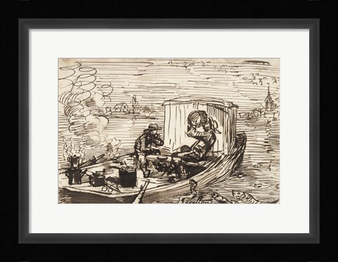 Framed Luncheon on the boat (Dejeuner en bateau) Print