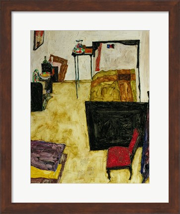 Framed Artist&#39;S Room In Neulengbach, 1911 Print