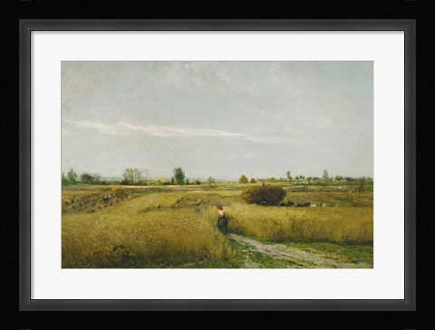 Framed Harvest, 1851 Print