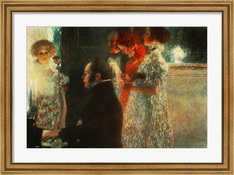 Framed Schubert At The Piano, 1899 Print