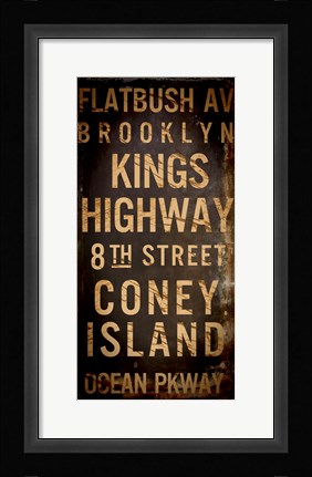 Framed Brooklyn 1 Print