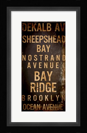 Framed Brooklyn 2 Print