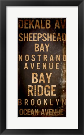 Framed Brooklyn 2 Print