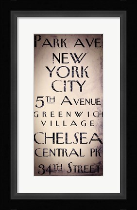 Framed New York City Print