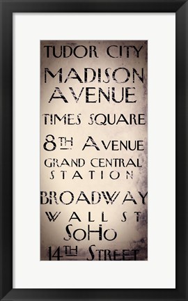 Framed New York City II Print