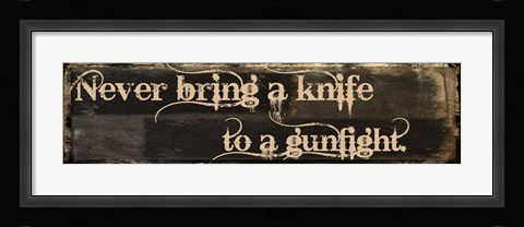 Framed Gunfight Print
