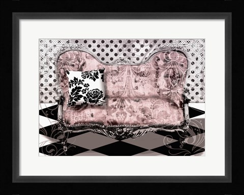 Framed Poitrine Rose Print