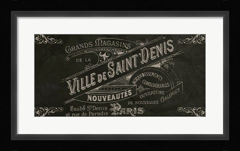 Framed Signes Francais V Print