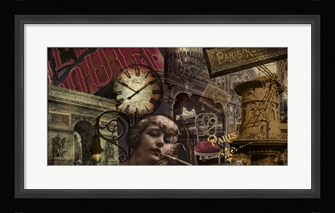 Framed Streets of Paris II Print