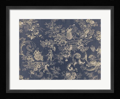 Framed Toile Fabrics II Print