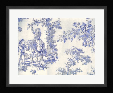 Framed Toile Fabrics VI Print