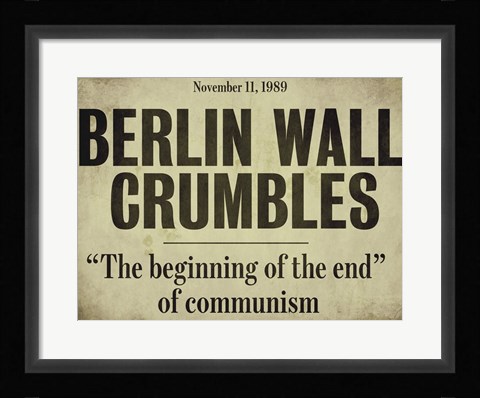 Framed Berlin Wall Print