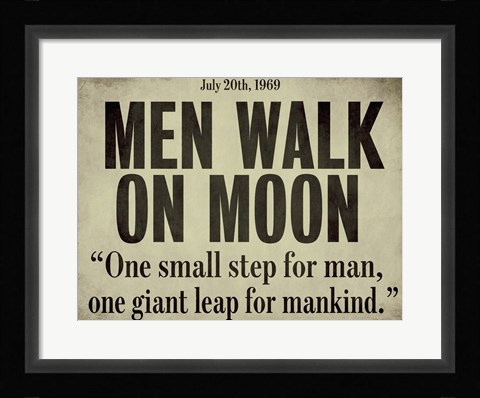 Framed Moonwalk Print