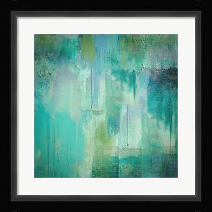 Framed Aqua Circumstance Print