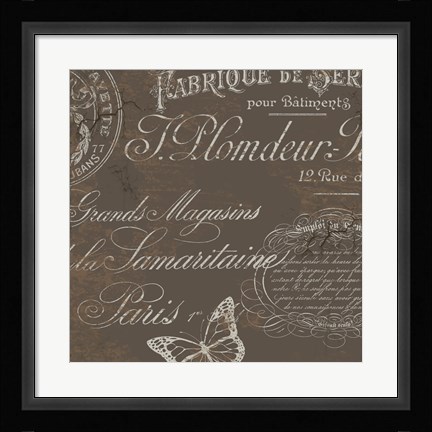 Framed Bon Mots II Print