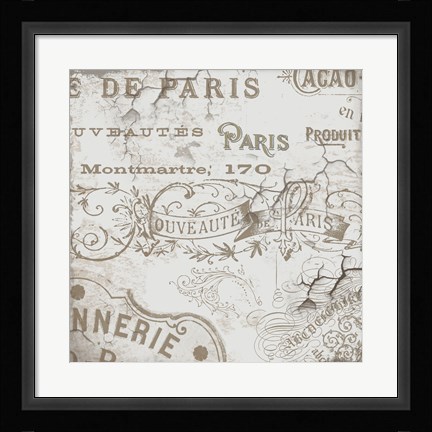Framed Bon Mots IV Print