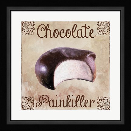 Framed Chocolate Therapy I Print