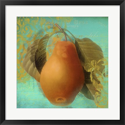 Framed Glowing Fruits IV Print