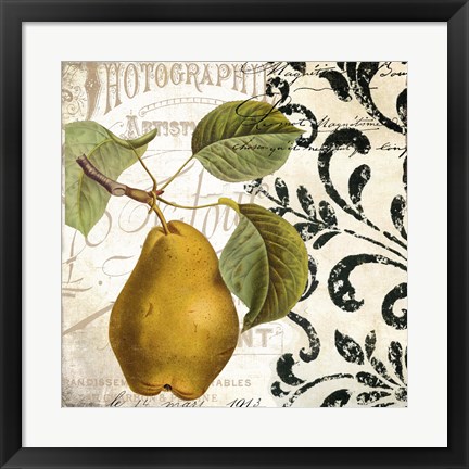 Framed Les Fruits Jardin I Print