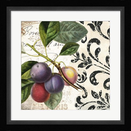 Framed Les Fruits Jardin III Print