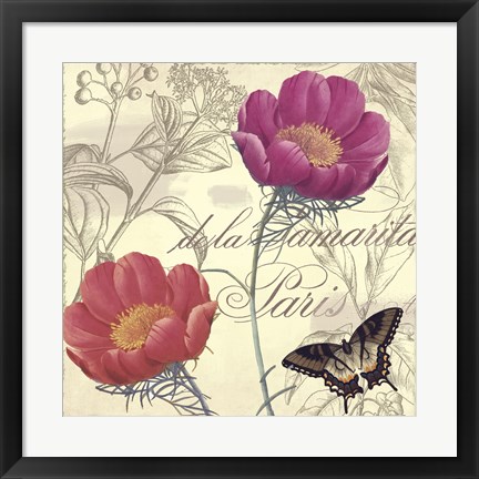 Framed Petals of Paris I Print