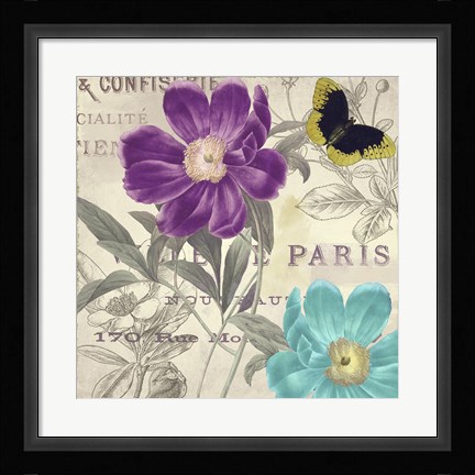 Framed Petals of Paris II Print