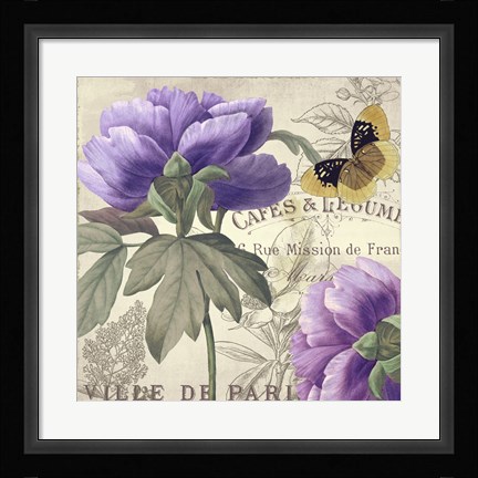 Framed Petals of Paris IV Print