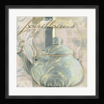 Framed Pots Bleus I Print