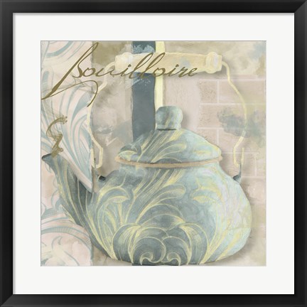Framed Pots Bleus I Print