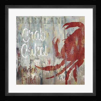Framed Resturant Seafood II Print