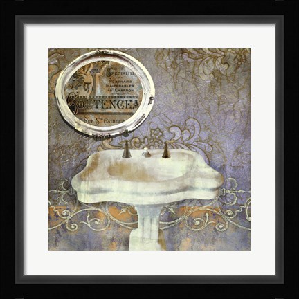 Framed Salle de Bain II Print