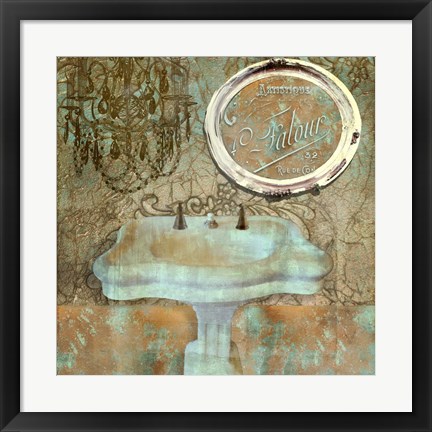Framed Salle de Bain III Print