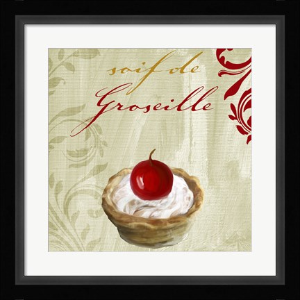Framed Tartes Francais, Currant Print