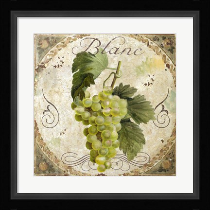 Framed Tuscany Table Blanc Print