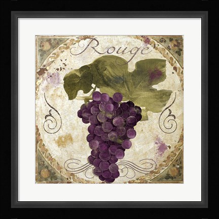Framed Tuscany Table Rouge Print